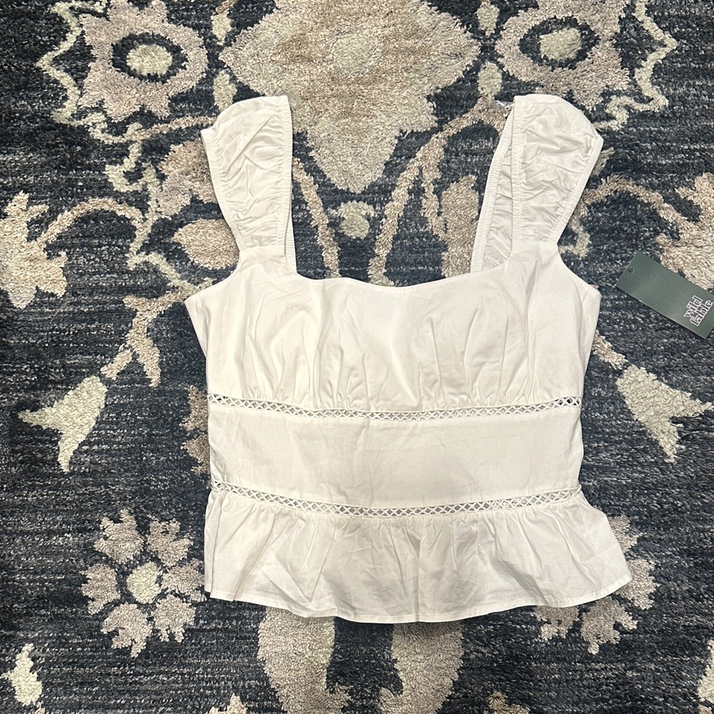 White Sleeveless Top